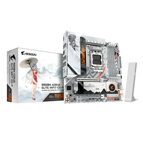 Placa Madre Aorus B850M ELITE WIFI7 ICE-P, AM5 DDR5 mATX