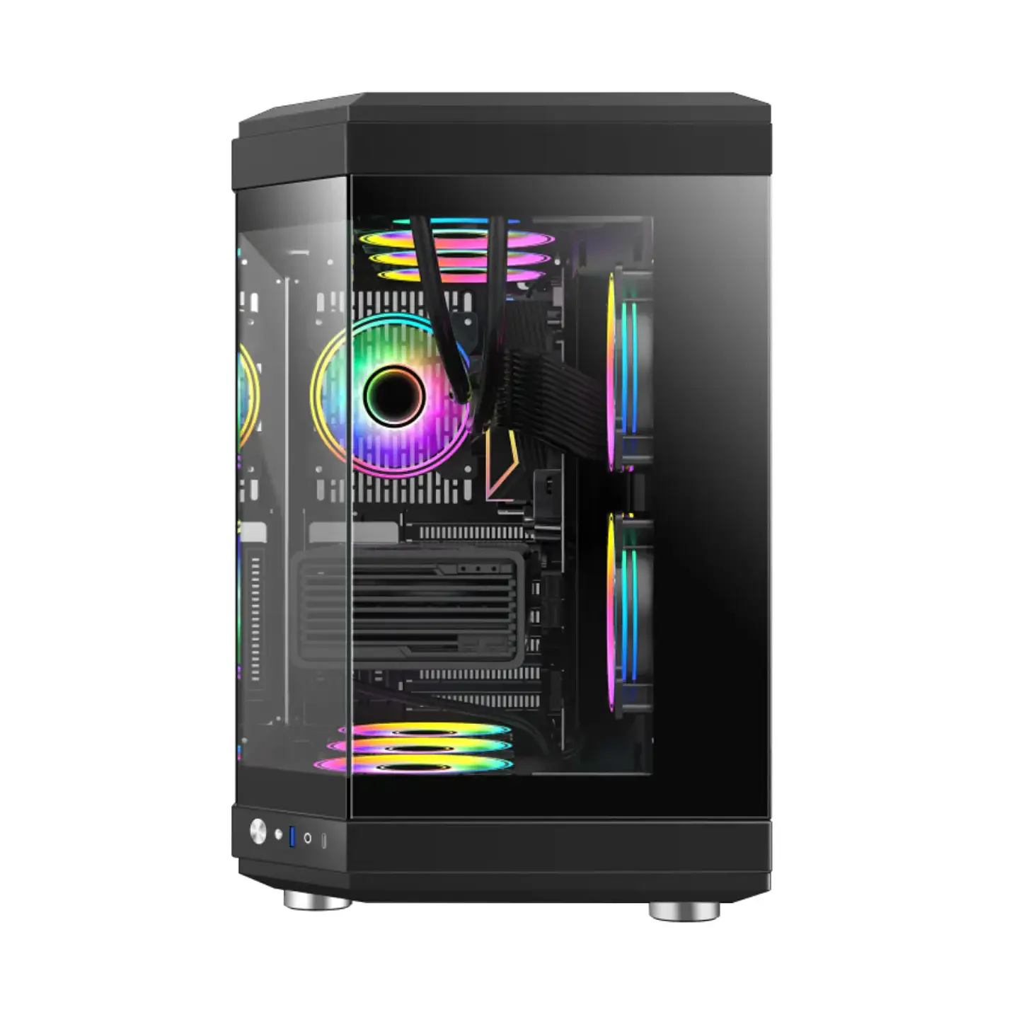 Gabinete Kronos Atlantis ATX Vidrio Templado, USB 3.0, Black 4