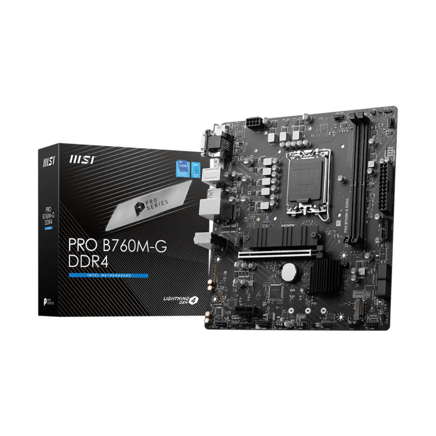 Placa Madre MSI PRO B760M-G DDR4 LGA 1700 M.2 MicroATX 1