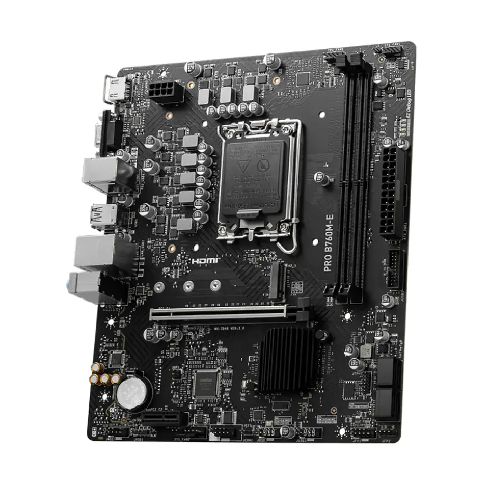Placa Madre MSI PRO B760M-E DDR5 LGA 1700 M.2  Micro ATX 2