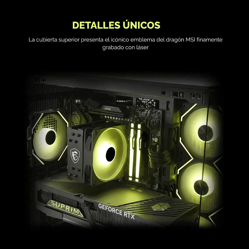 Disipador de Aire CPU MSI MAG CoreFrozr AA13 Intel/AMD ARGB 8