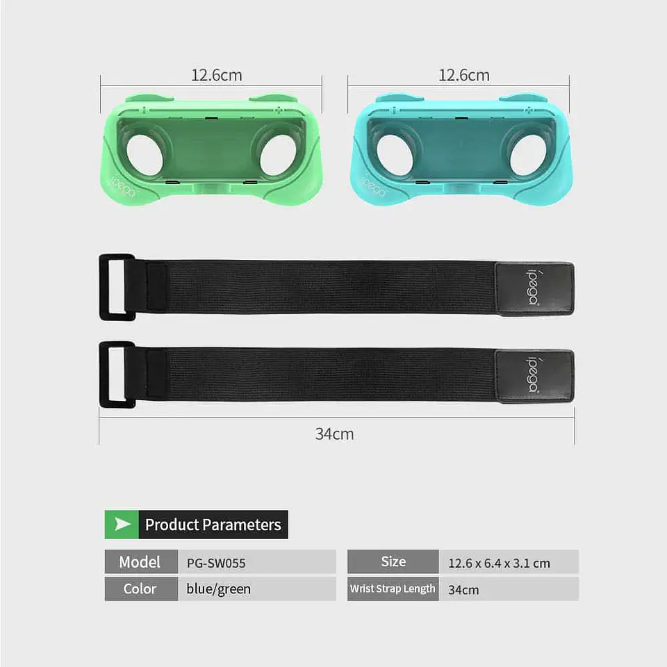 Correa de muñeca ajustable 2 en 1 Nunchaku Wrist Strap Ipega, Para Joy-Con (PG-SW055) 2