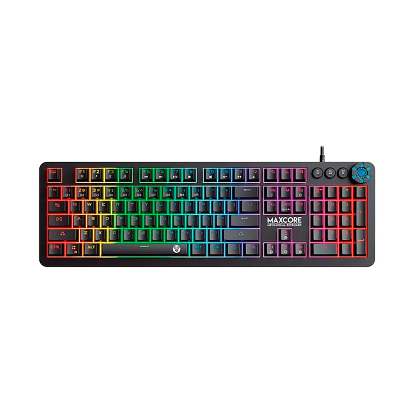 Teclado Gamer Mecánico Max Core MK852 Black, full antighost 1