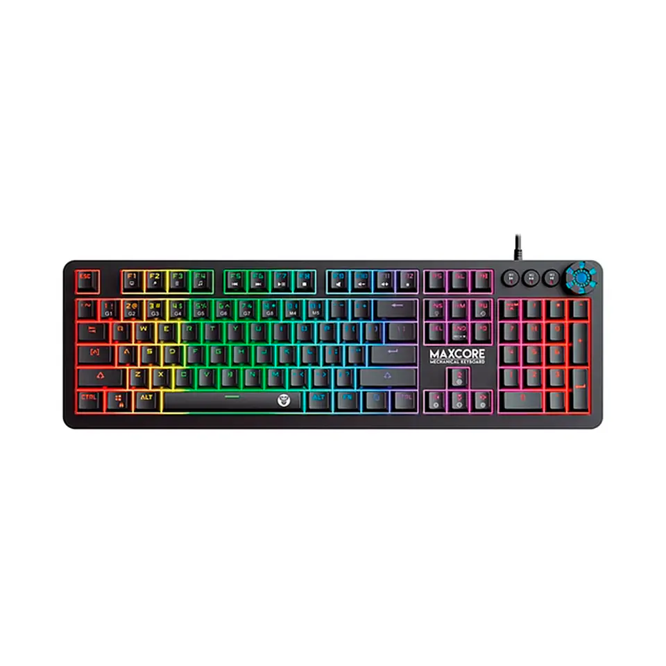 Teclado Gamer Mecánico Max Core MK852 Black, full antighost 1