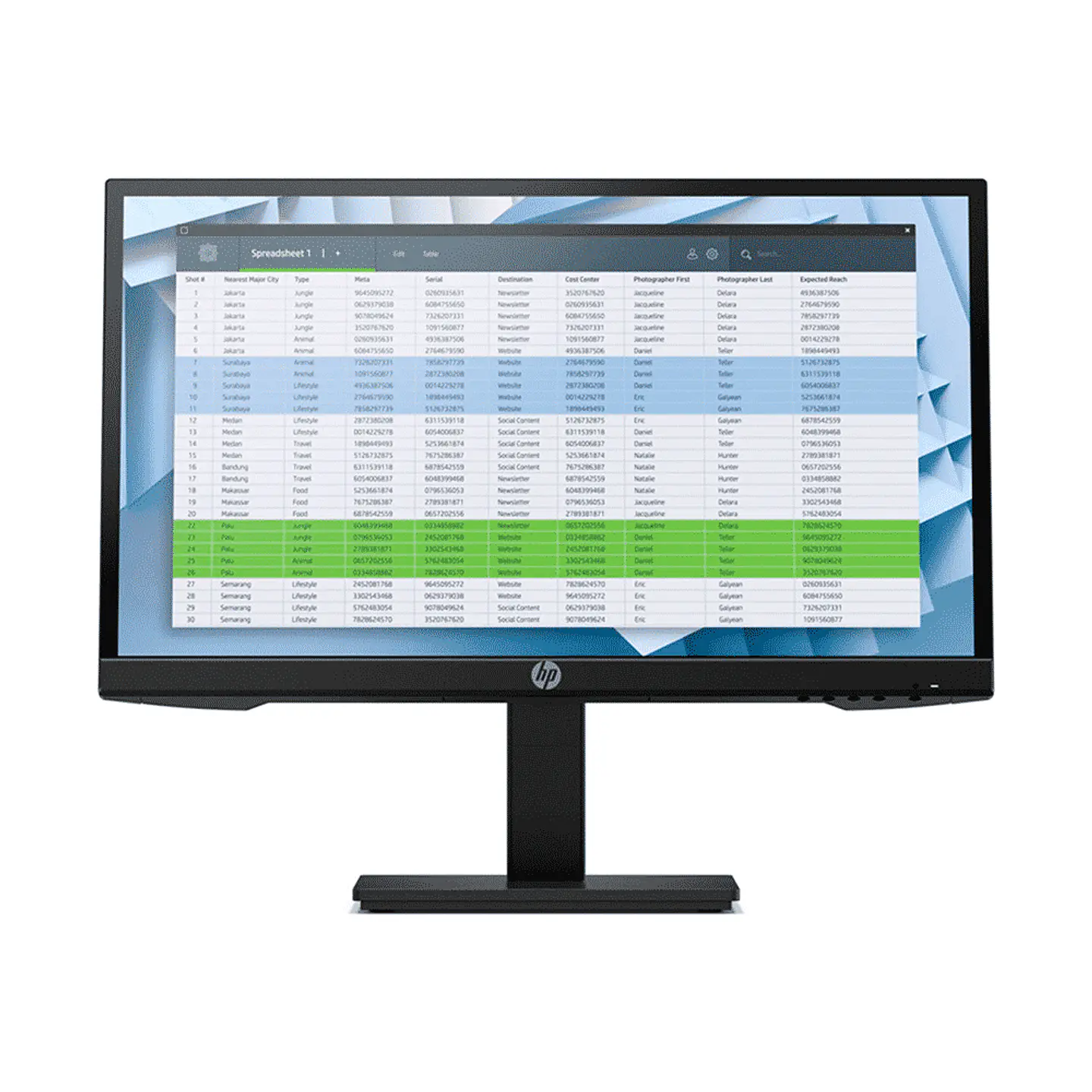 Monitor HP P22h G4 de 21.5“ (IPS, Full HD, 60Hz, VGA+DP+HDMI) 1