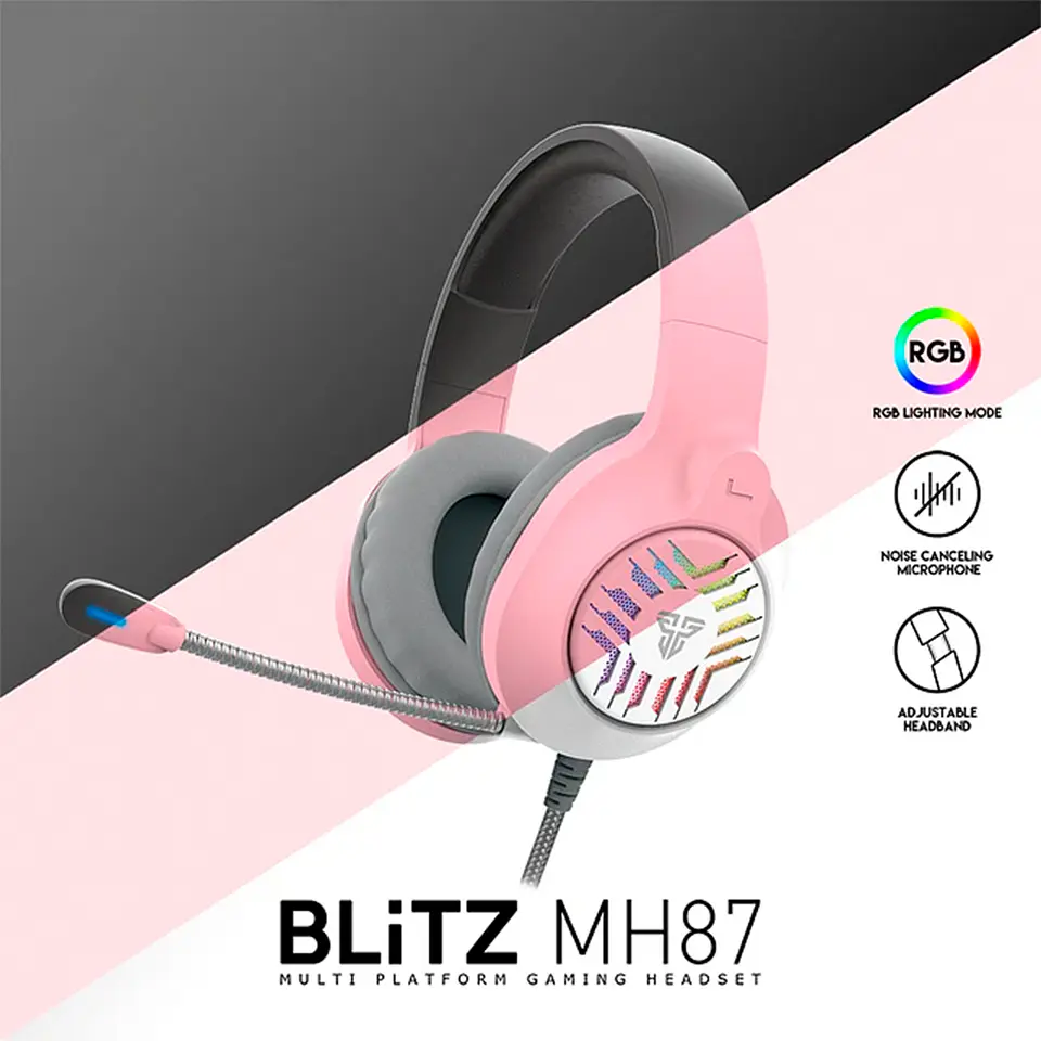 Audífonos Fantech Blitz MH87 RGB Space Edition, Pc, consolas 4