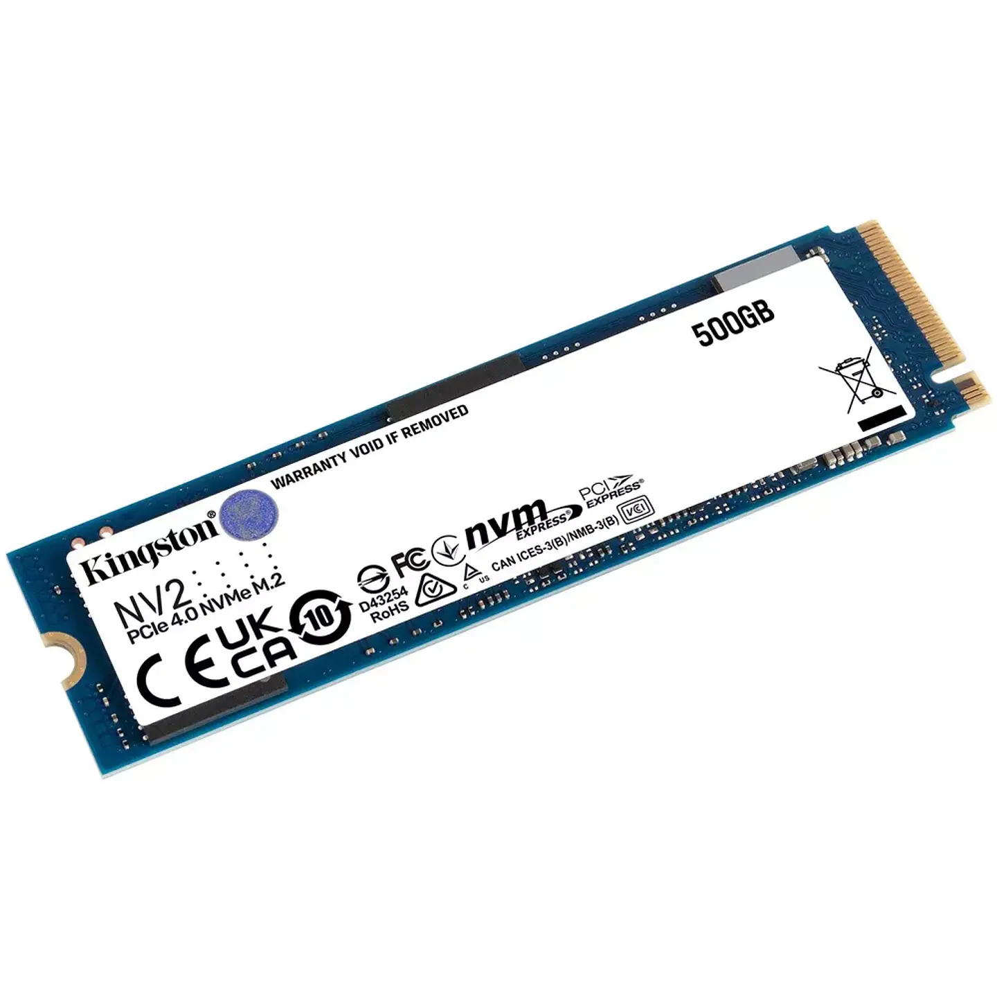 Disco de Estado Sólido Kingston NV2, 500GB NVMe, PCIe 4.0, Lectura 3500 MB/s 3