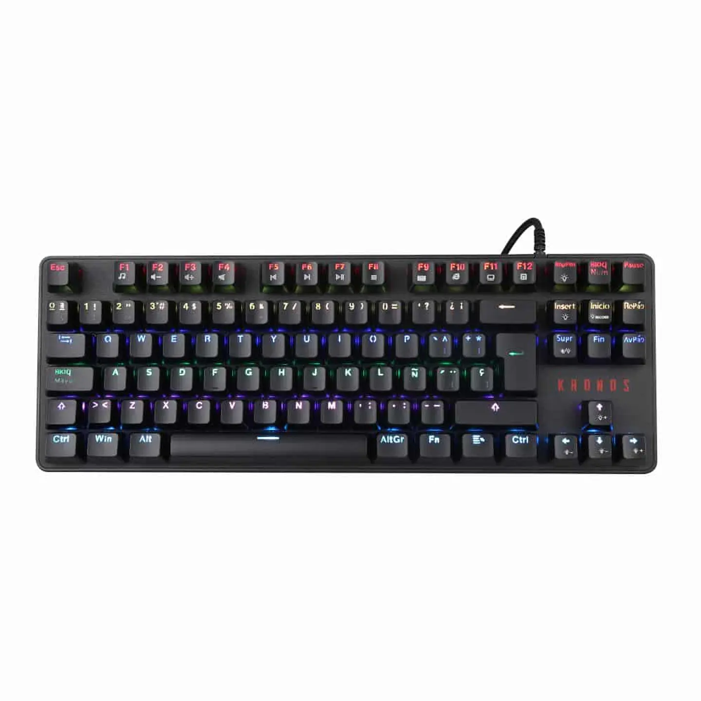 Kit Gamer 2 en 1 Kronos Pro, Teclado Mecánico RGB + Mouse 12000 DPI 4