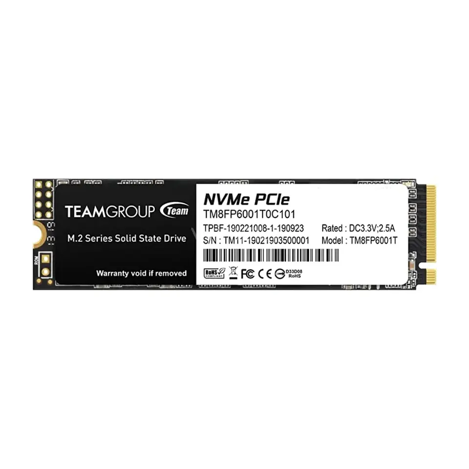 Disco Estado Sólido Team Group MP33 PRO de 512GB (NVMe, 2400 MB/s, PCIe Gen3 x4) 1