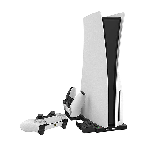 Soporte, Estacion de Carga Joystick PS5 DualSence, 2x puertos USB