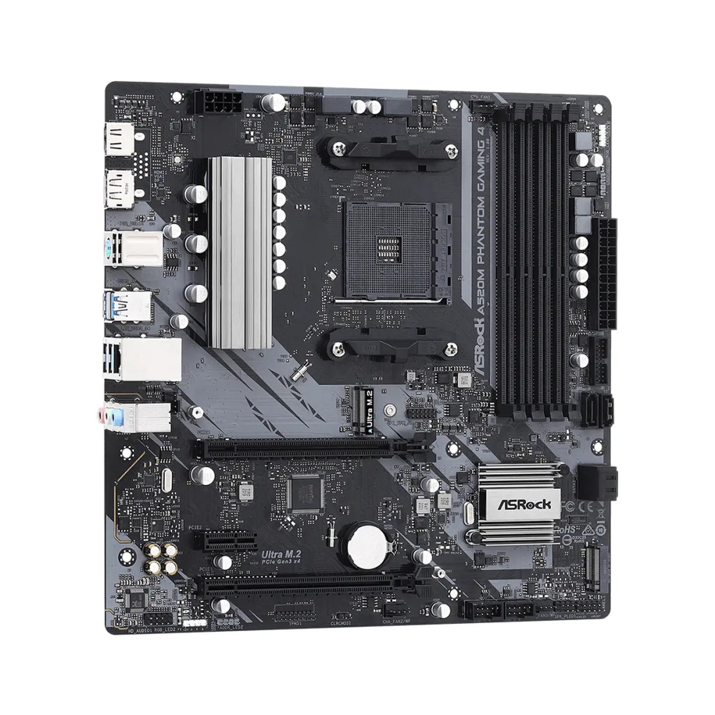 Placa Madre ASRock A520M Phantom Gaming 4, AM4, DDR4 - mATX 3