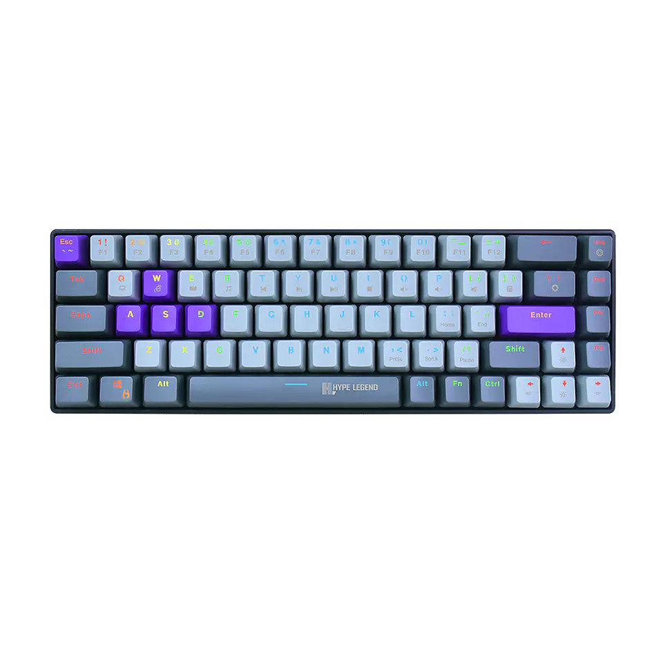 Teclado Mecánico 65% Hype Legend Super Rebel UP, Red Switch (RGB) 1