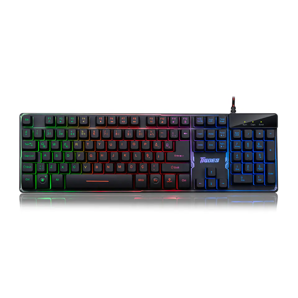 Teclado Gamer Retroiluminado ZYG-800 con función antihosting 1