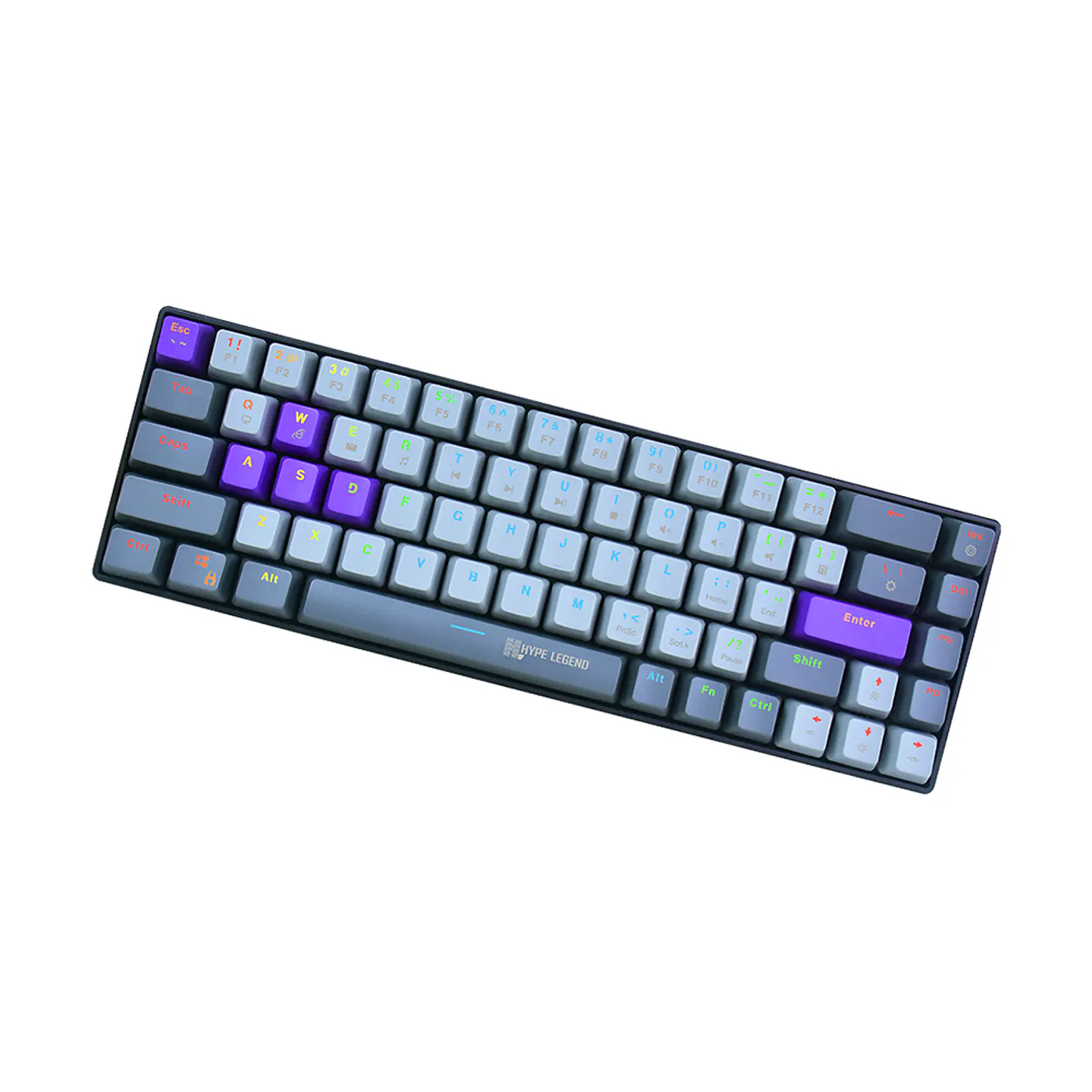 Teclado Mecánico 65% Hype Legend Super Rebel UP, Red Switch (RGB) 2