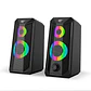 Parlantes Stereo Gamer Gamenote SK202 RGB Jack 3.5mm - Miniatura 1