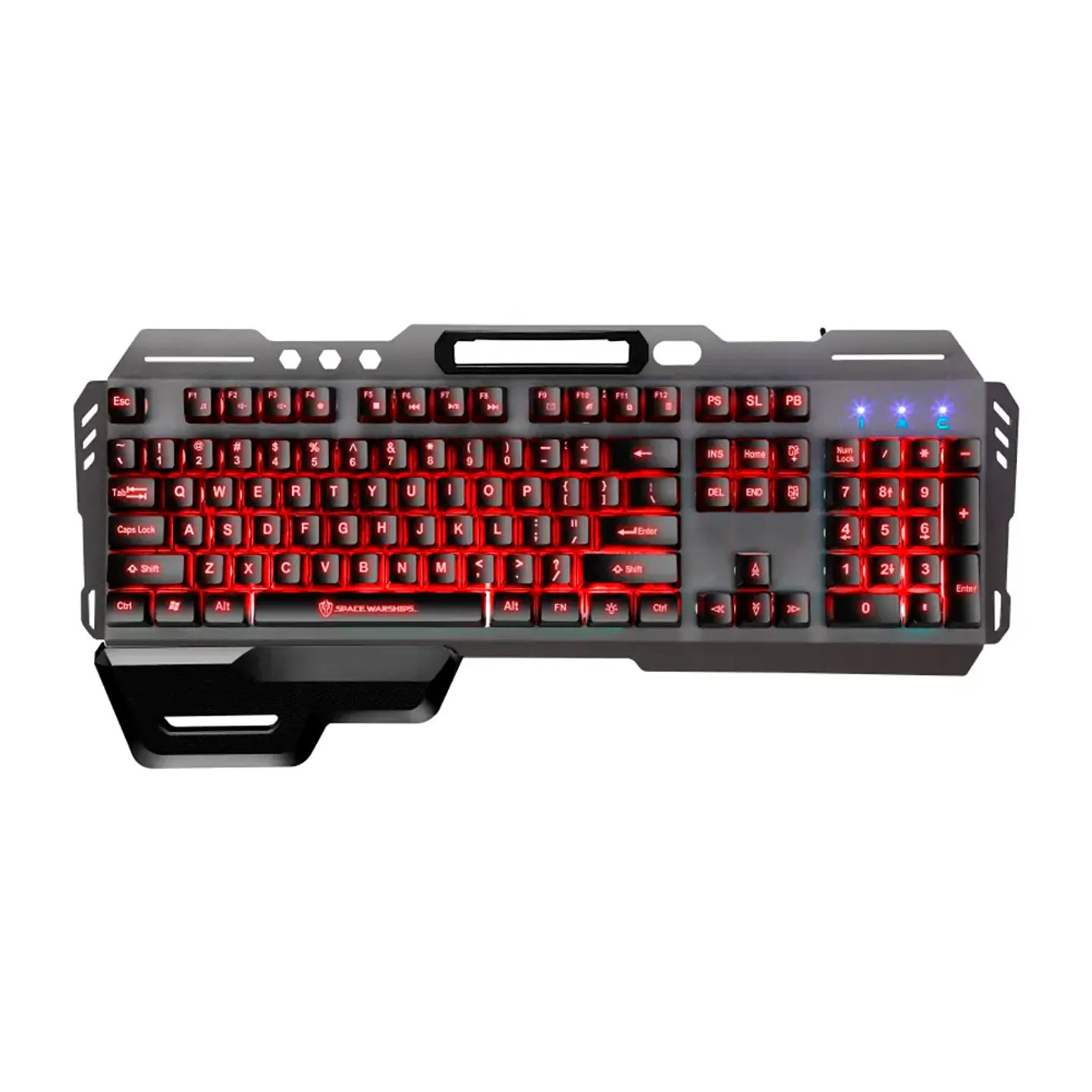 Teclado Gamer Space Warships GK70 metálico y retroiluminado 1