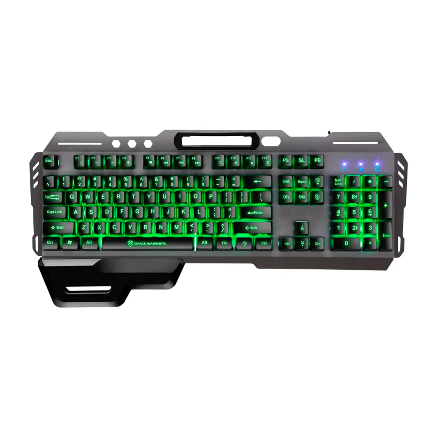Teclado Gamer Space Warships GK70 metálico y retroiluminado 2
