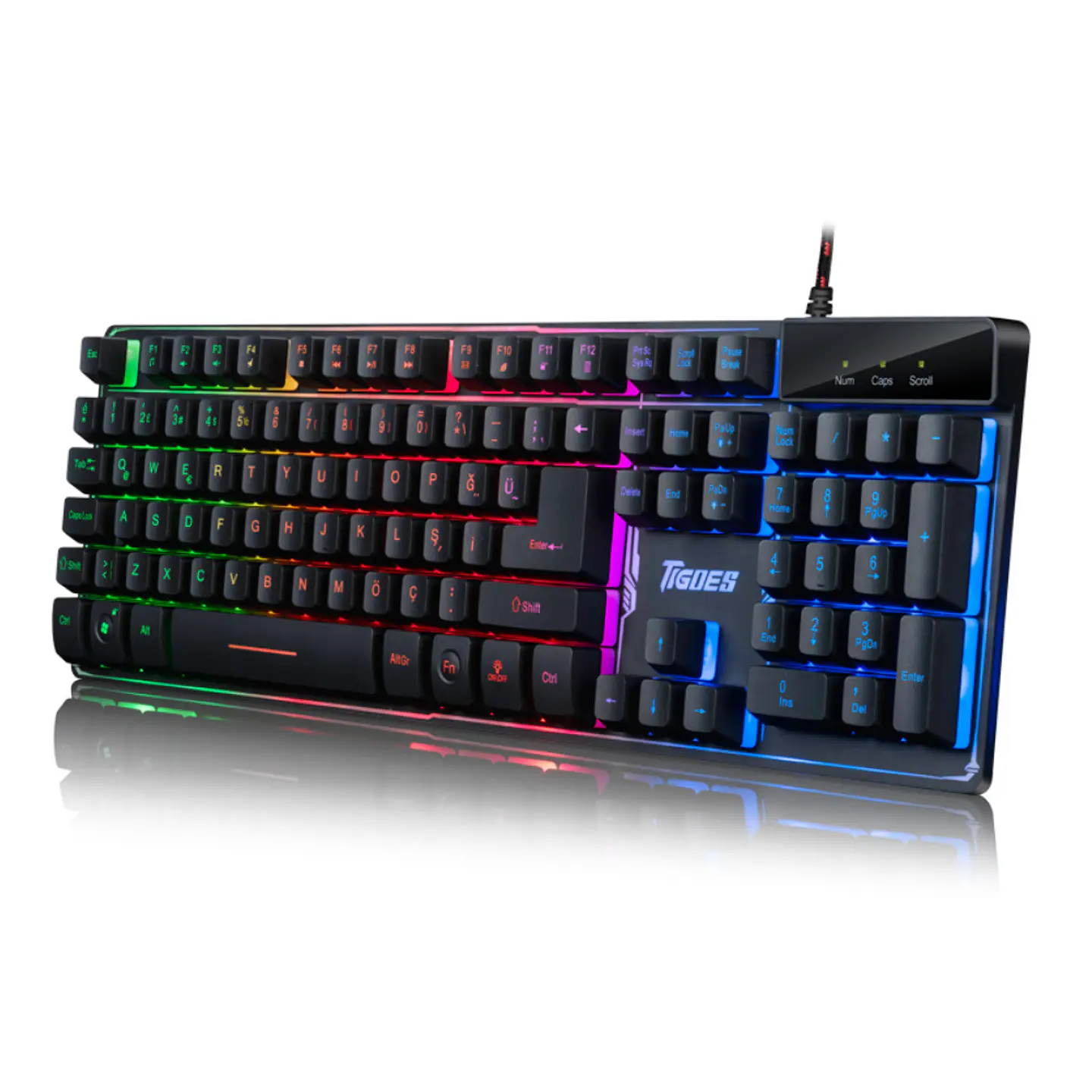 Teclado Gamer Retroiluminado ZYG-800 con función antihosting 3