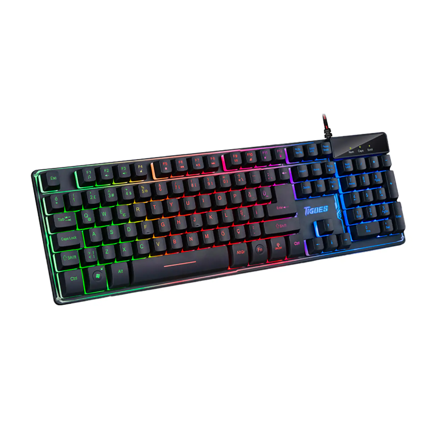 Teclado Gamer Retroiluminado ZYG-800 con función antihosting 4