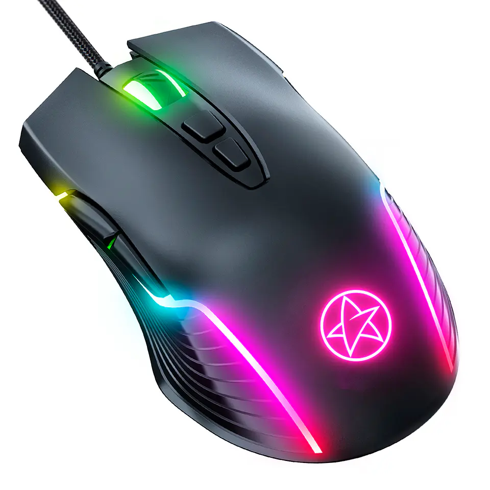 Mouse Gamer Fancy Tech G901, 7 Botones, 6.400 dpi, RGB 2