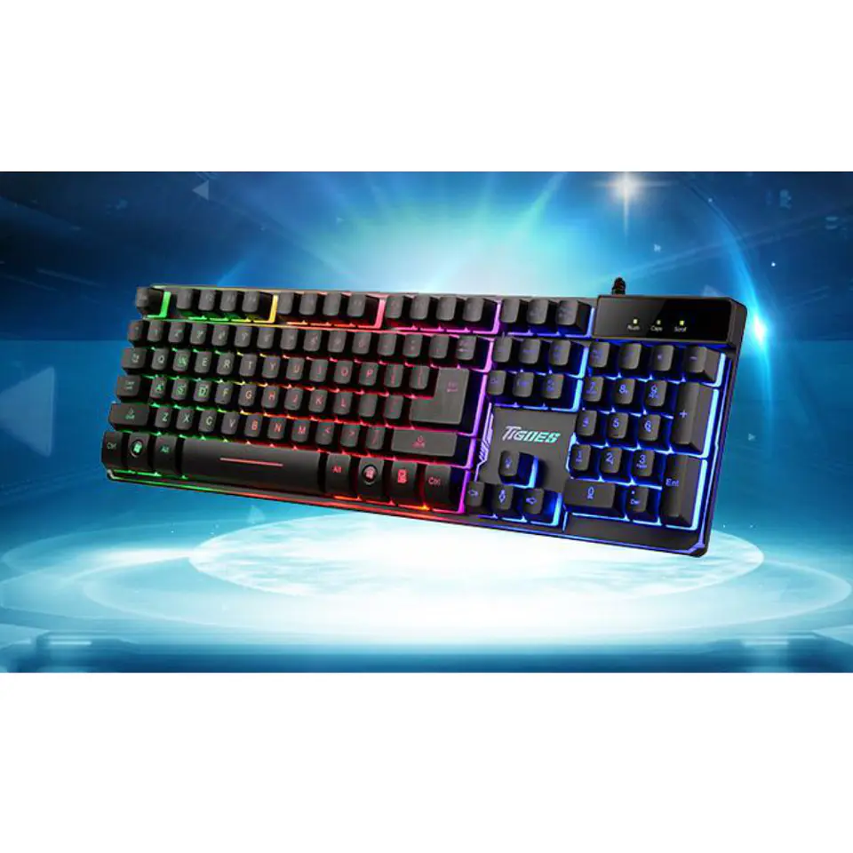 Teclado Gamer Retroiluminado ZYG-800 con función antihosting 6