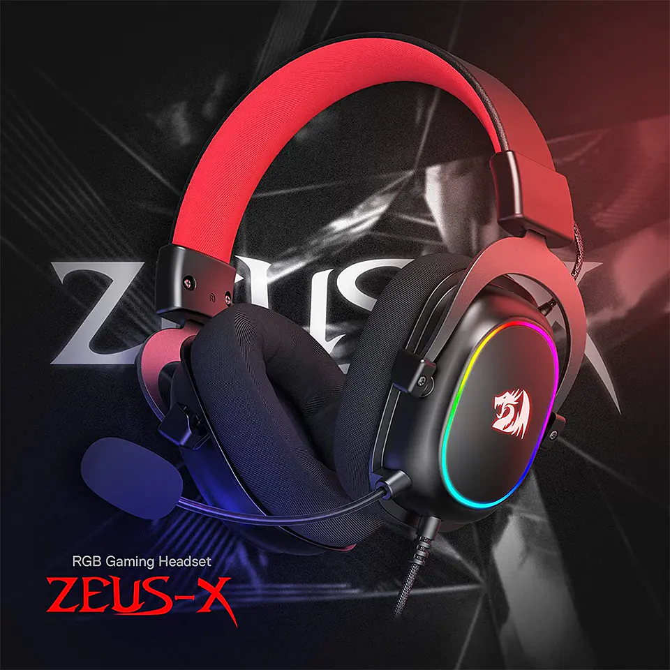 Audífonos Gamer Redragon Zeus-X, H510-RGB, Sonido 7.1 2