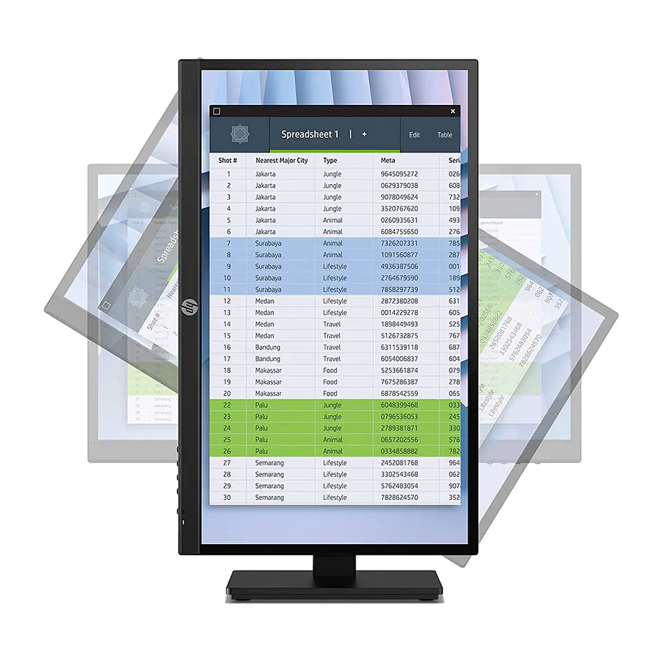 Monitor HP P22h G4 de 21.5“ (IPS, Full HD, 60Hz, VGA+DP+HDMI) 5