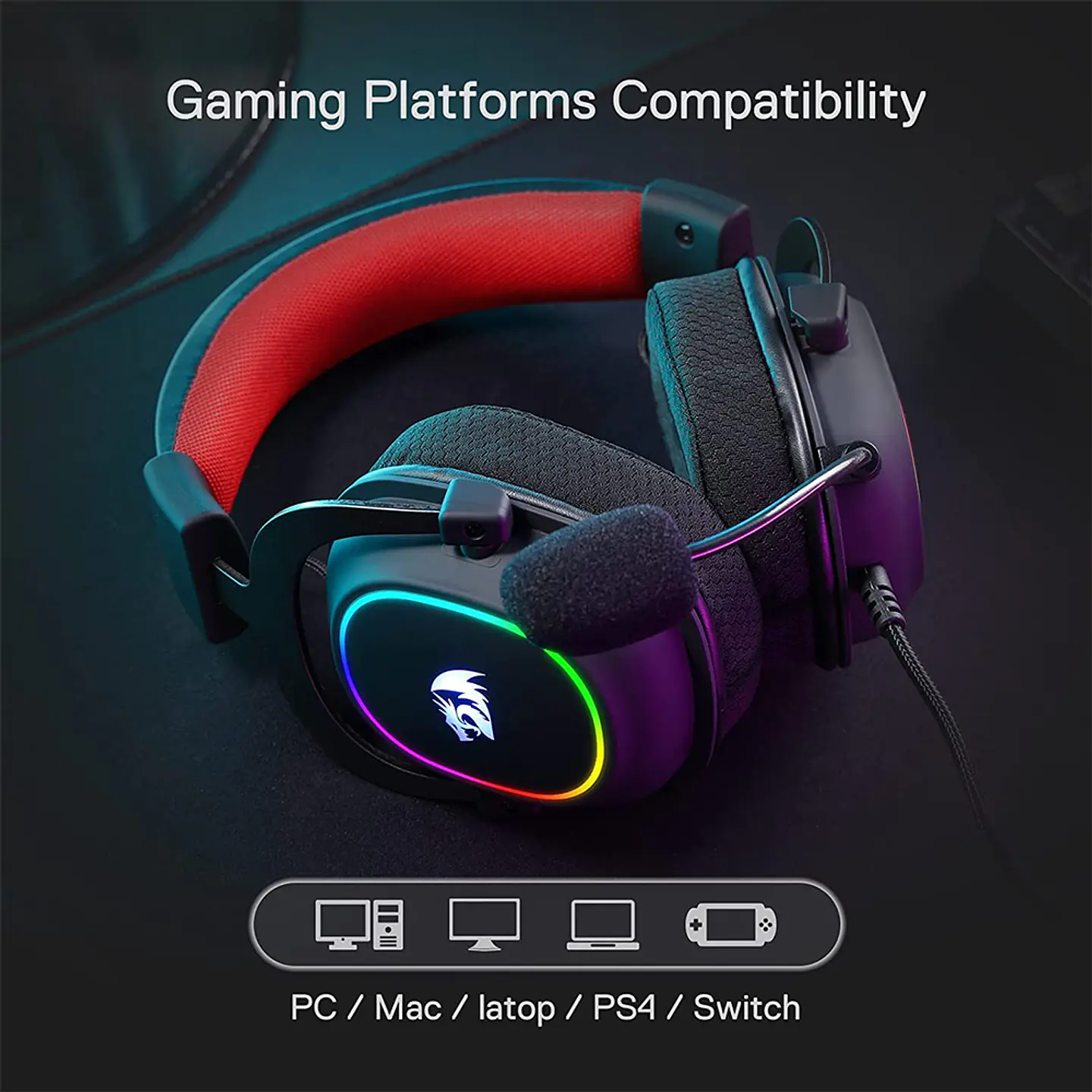 Audífonos Gamer Redragon Zeus-X, H510-RGB, Sonido 7.1 5
