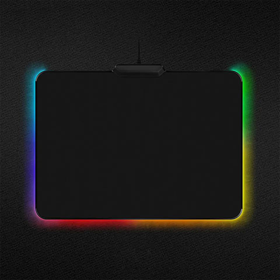 Mouse Pad Gamer Antideslizante Luz RGB Led Touch, 35x25cm 2