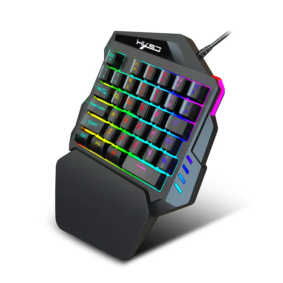 Kit Teclado Una Mano Mouse Gamer para Celular, Tablet, PC 3