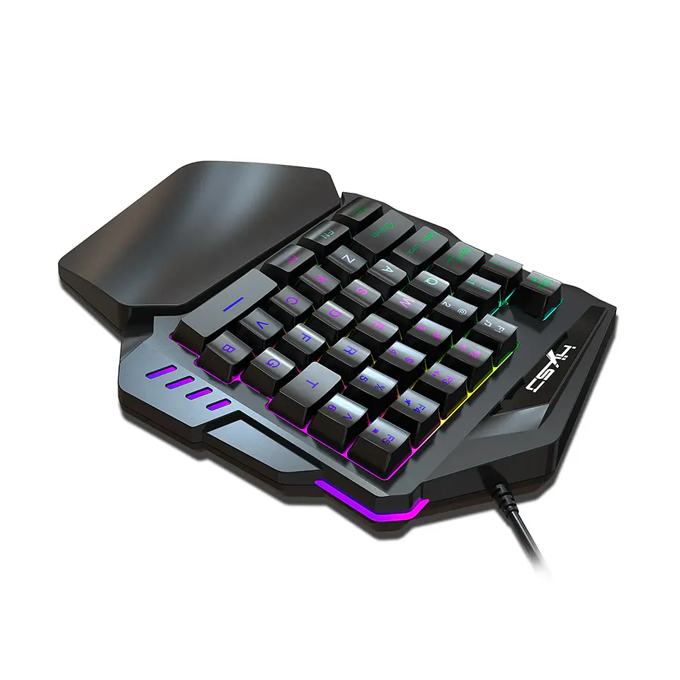 Kit Teclado Una Mano Mouse Gamer para Celular, Tablet, PC 6