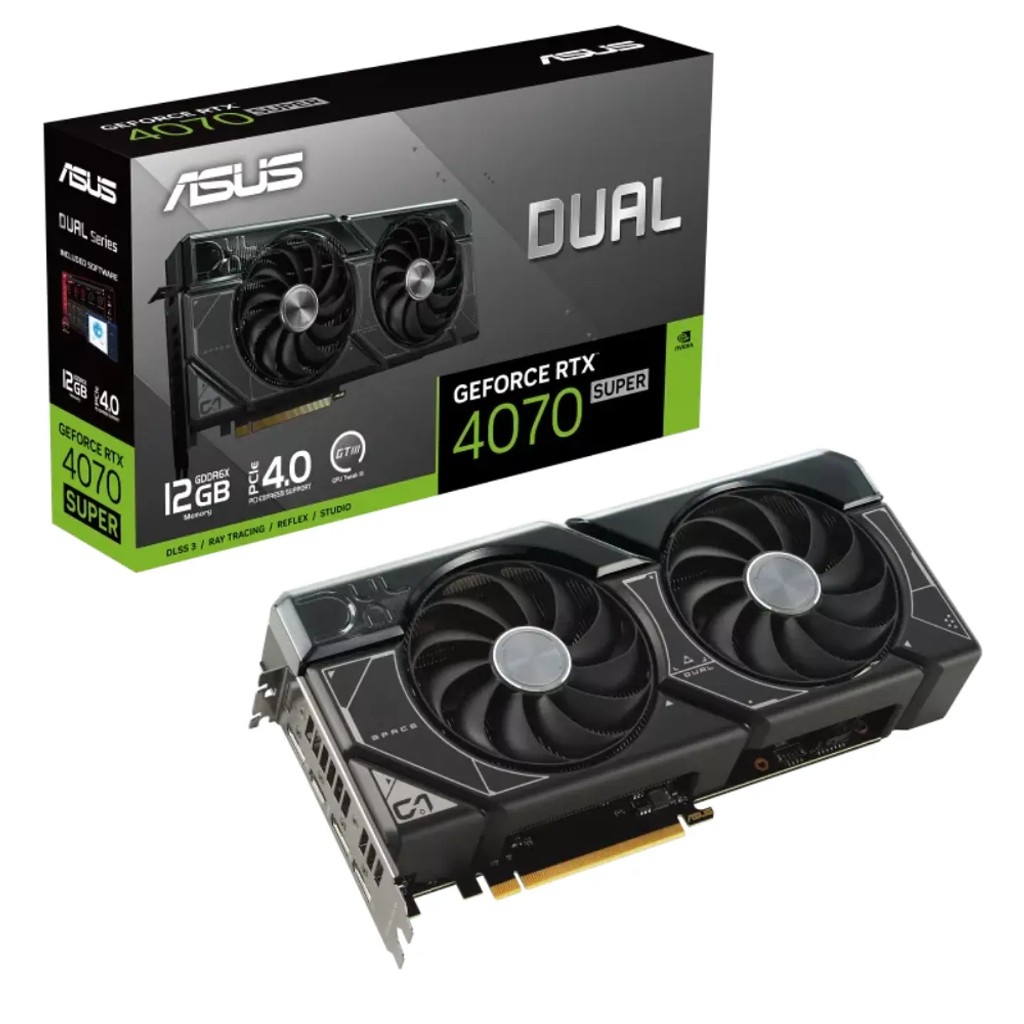 Tarjeta de Video ASUS Dual GeForce RTX 4070 SUPER 12GB GDDR6X 1