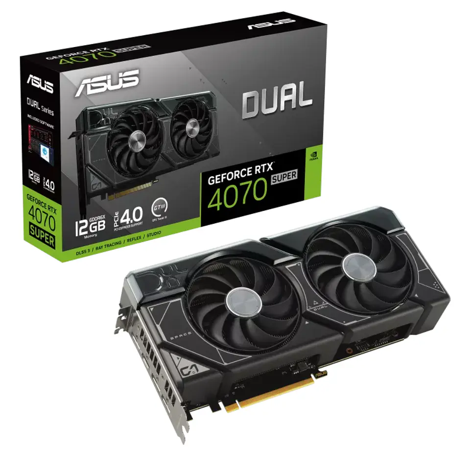 Tarjeta de Video ASUS Dual GeForce RTX 4070 SUPER 12GB GDDR6X 1