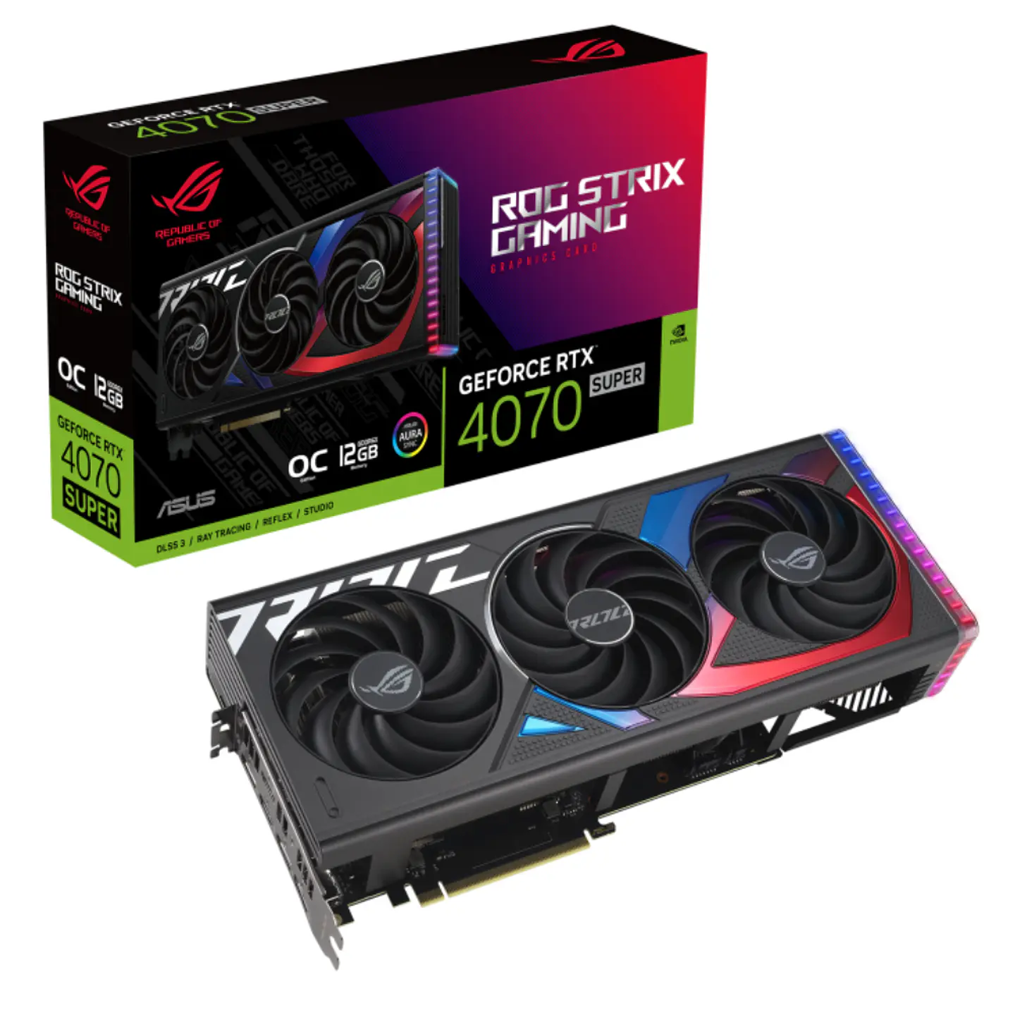 Tarjeta de Video ASUS ROG Strix GeForce RTX 4070 SUPER 12GB GDDR6X OC Edition 1