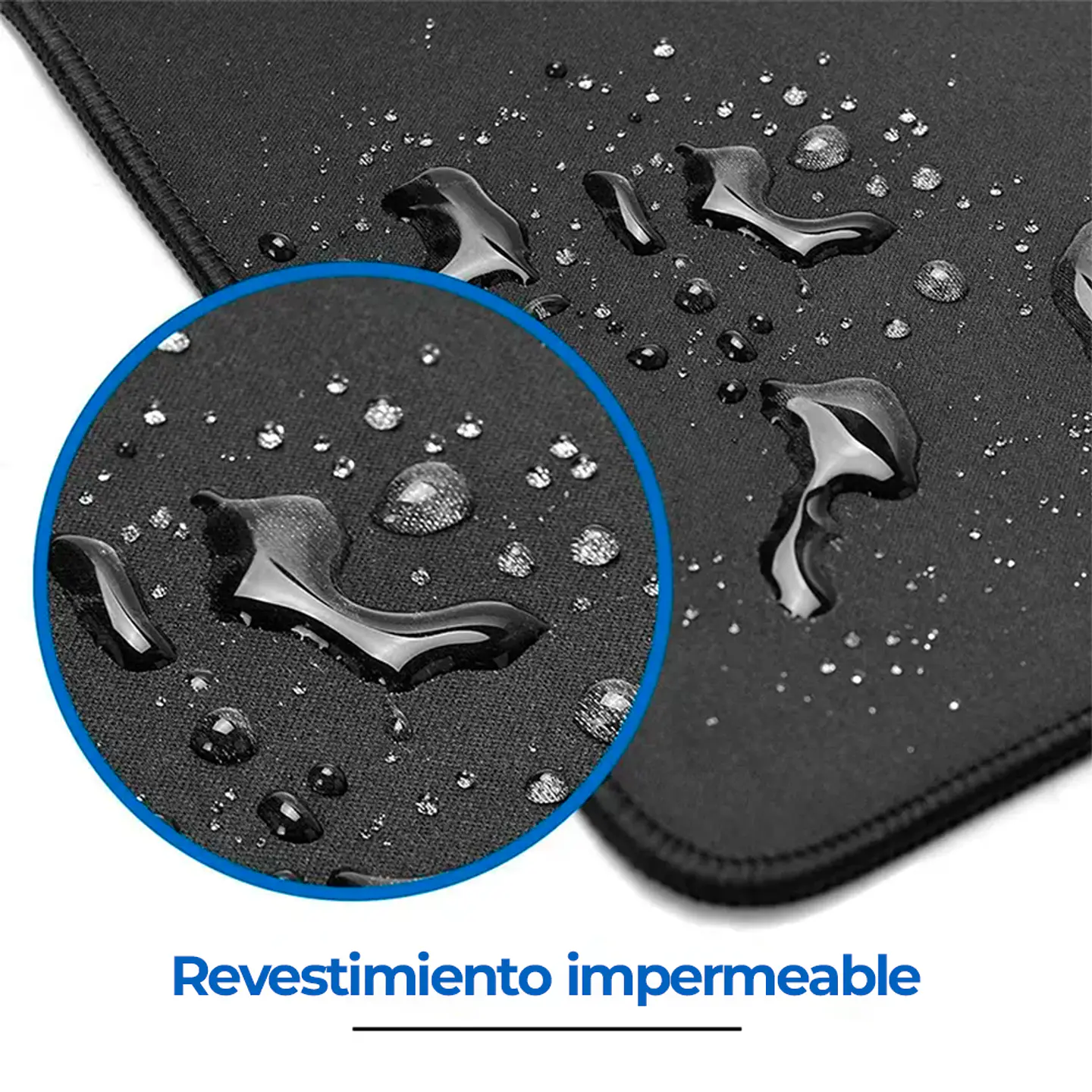 Mouse Pad Kronos XXL Borde Cosido 70x30cm Espesor 4mm, Negro 6