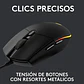 Mouse Logitech G203 RGB Lightsync, 6 botones, 8000DPI, Negro - Miniatura 3