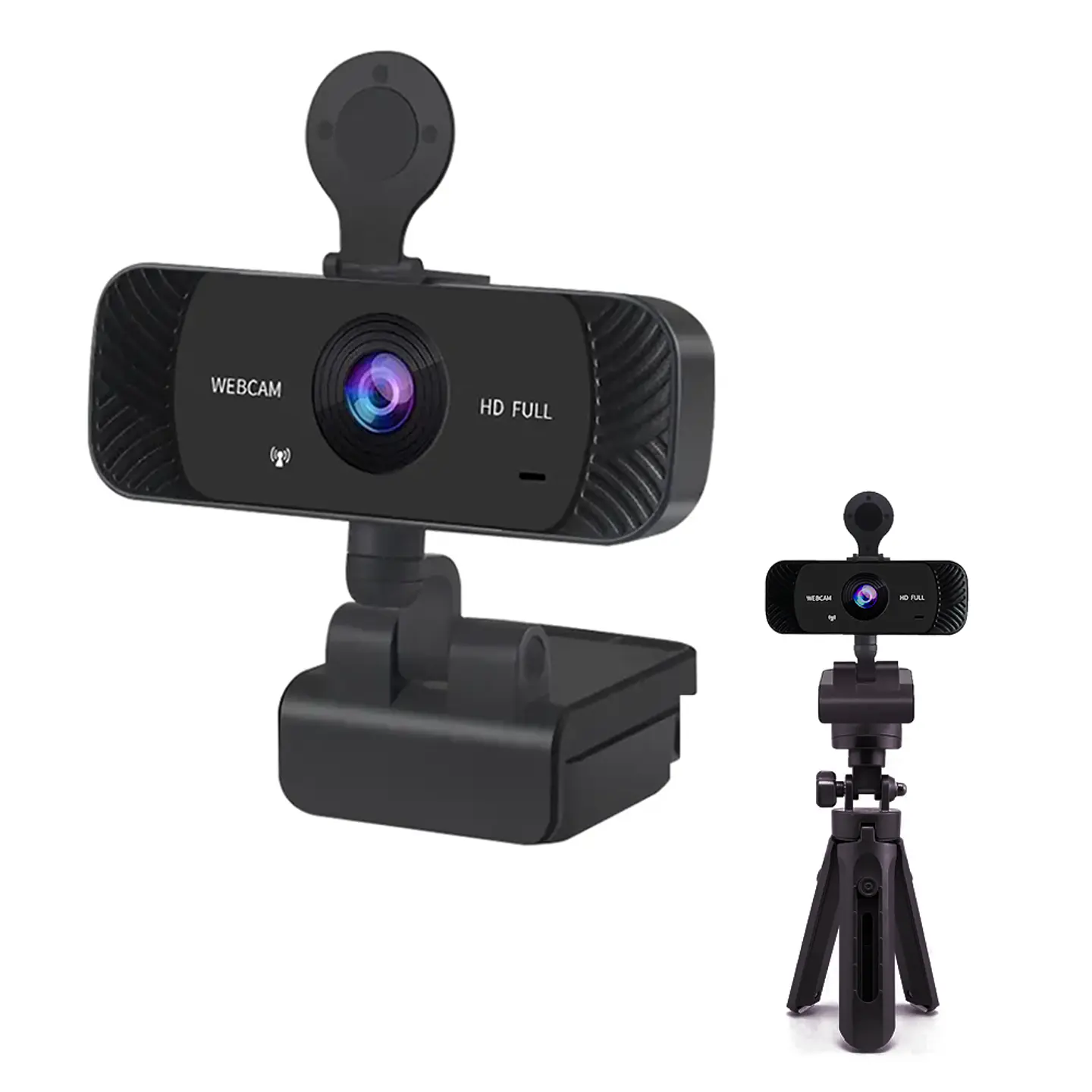 Webcam Camara Web Full HD 1080p, 30fps con trípode escala 1