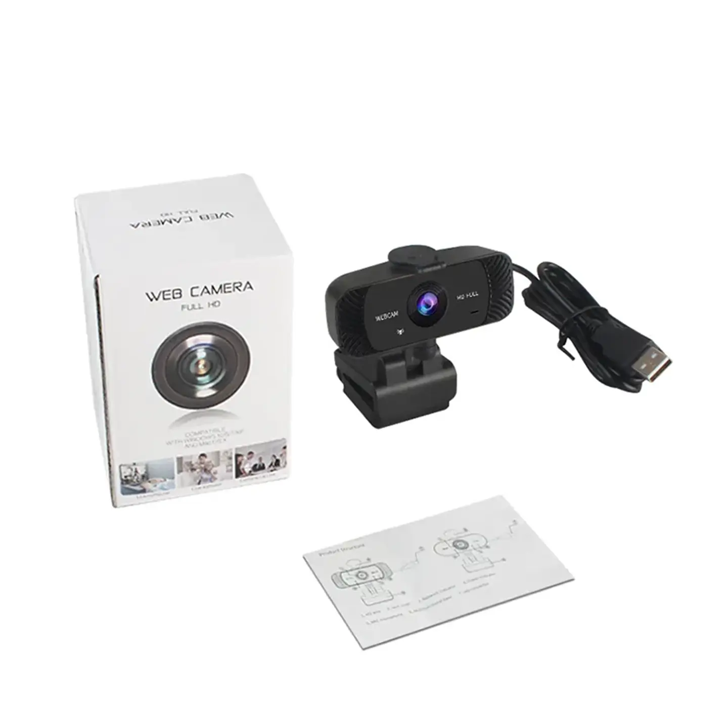 Webcam Camara Web Full HD 1080p, 30fps, ideal streaming 4