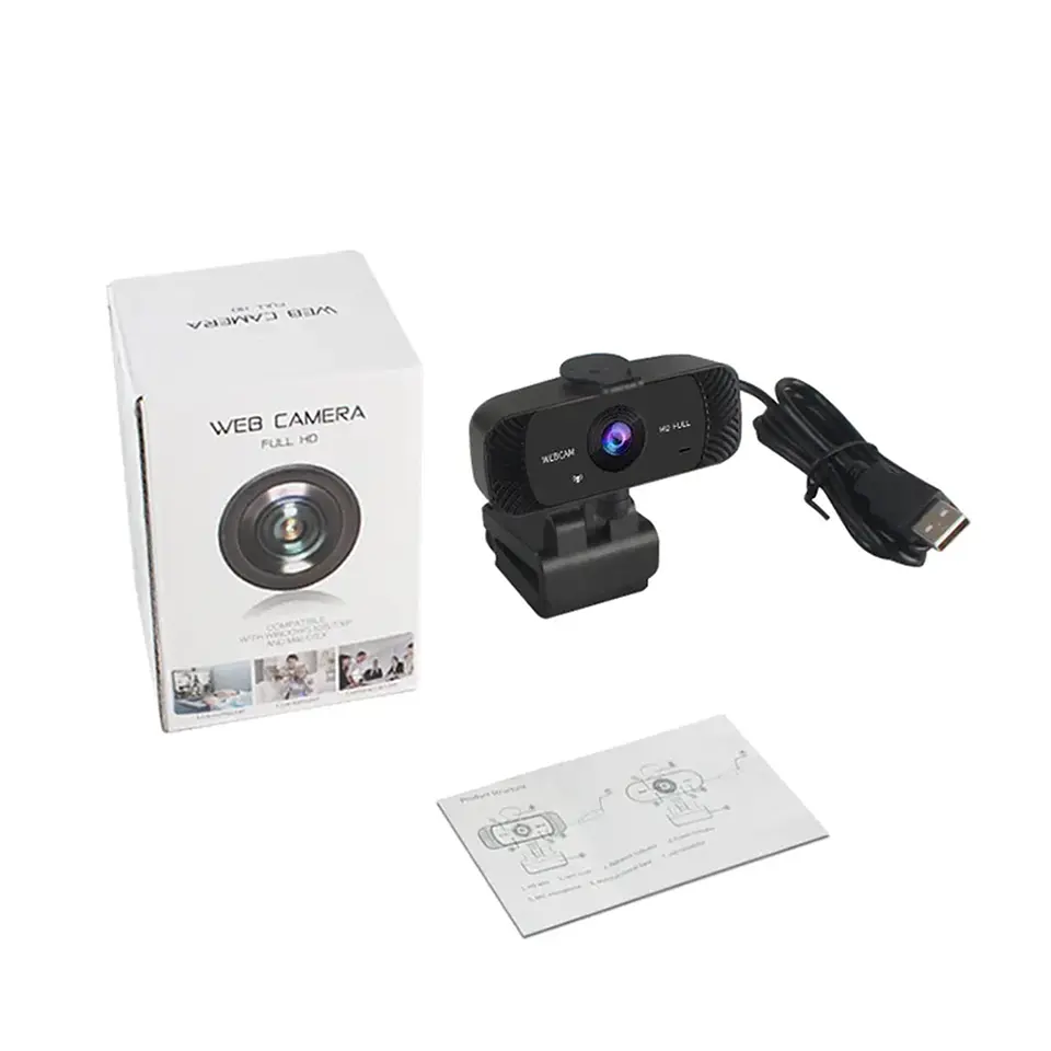 Webcam Camara Web Full HD 1080p, 30fps, ideal streaming 4