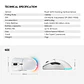 Mouse Inalámbrico Wireless Fantech Helios XD5 RGB 72gr White - Miniatura 8