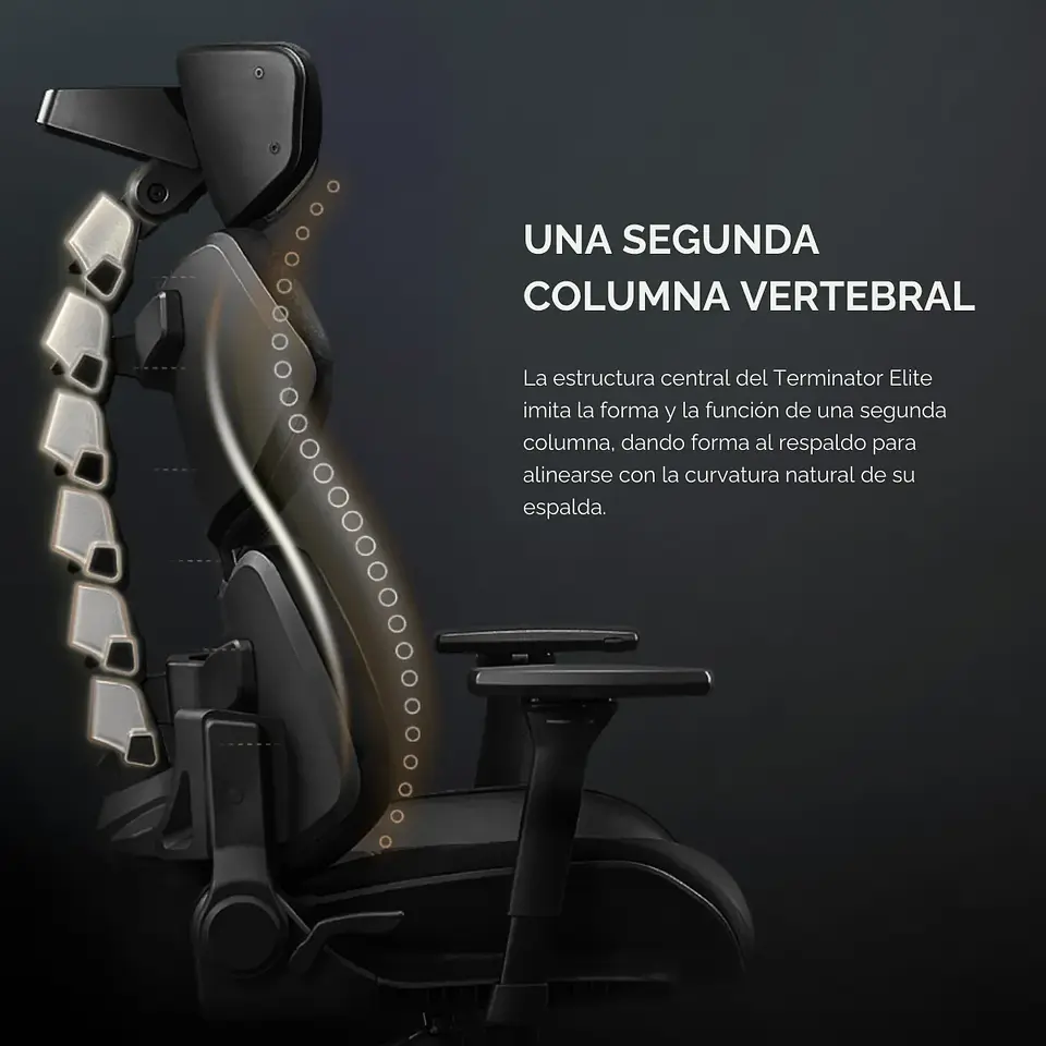 Silla Gamer Cougar Terminator Elite, Brazos 4D, Reclinable 150° 4
