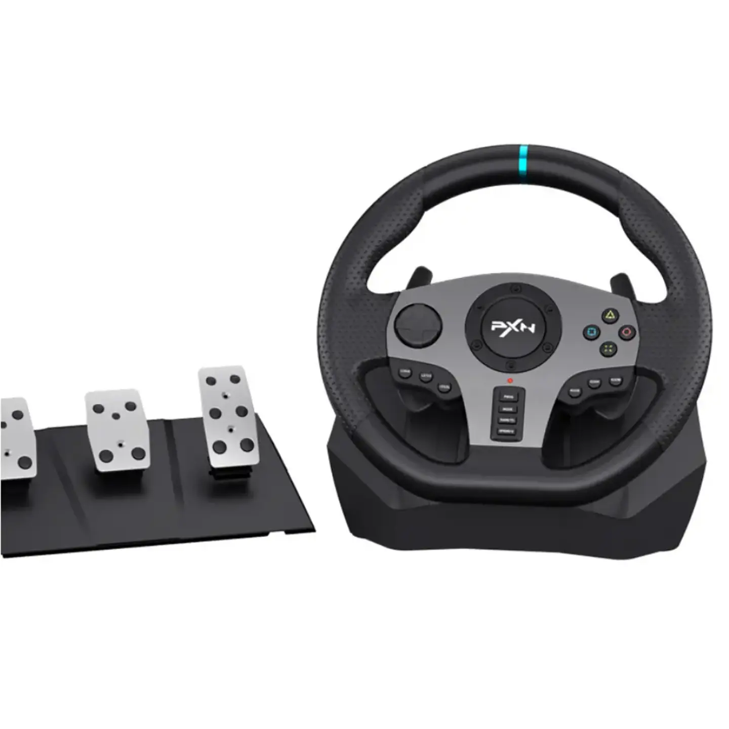 Volante para juegos Pxn V9 con pedales y palanca de cambio compatible PC/PS/Xbox 3
