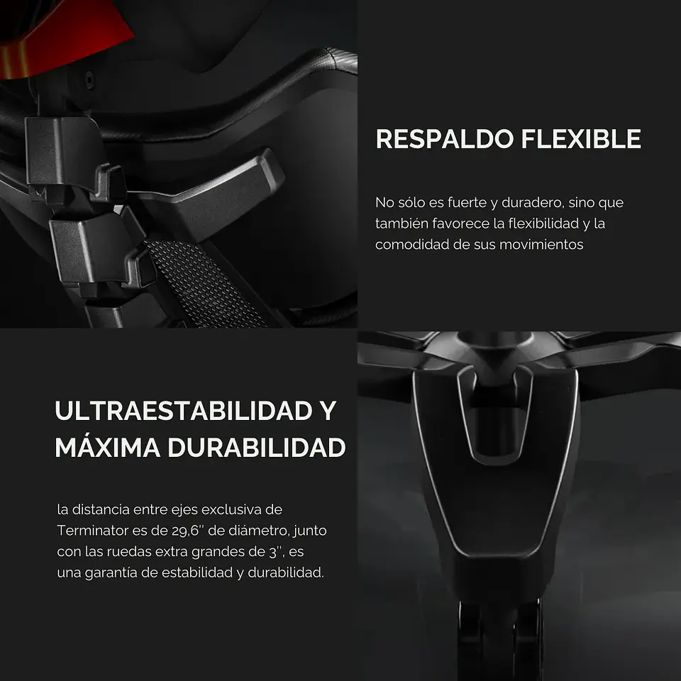 Silla Gamer Cougar Terminator Elite, Brazos 4D, Reclinable 150° 6