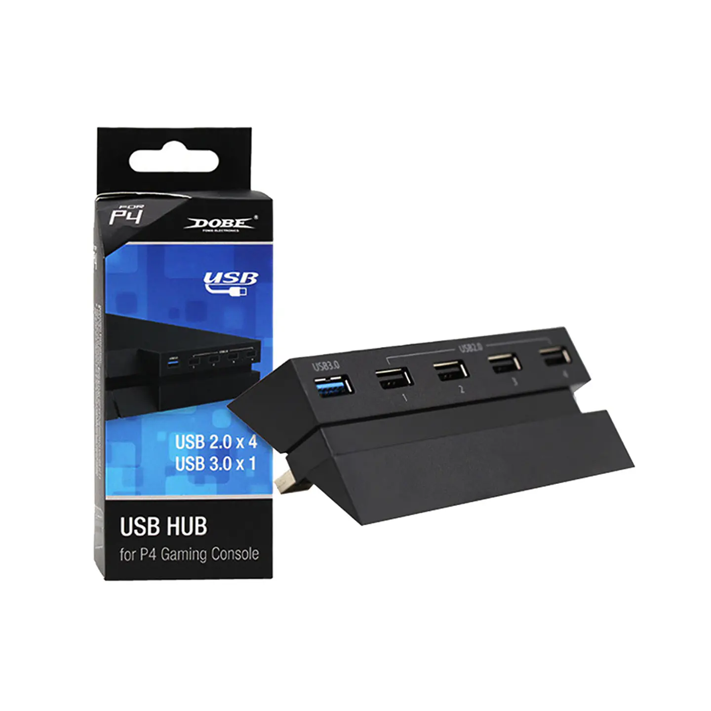 Adaptador HUB Dobe 5 Puertos USB para PS4, 4x USB 2.0 - 1x USB 3.0 6