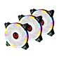 Kit 3 Ventiladores Cooler Kronos Euros Fan Led 120mm para PC - Miniatura 1