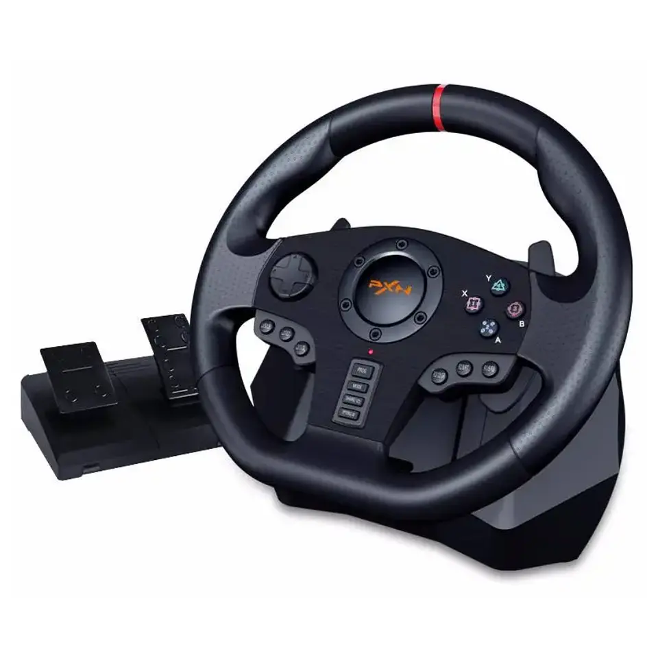 Volante para Juegos Racing Universal PXN V900 con Pedales, compatible con PC/PS/ 1