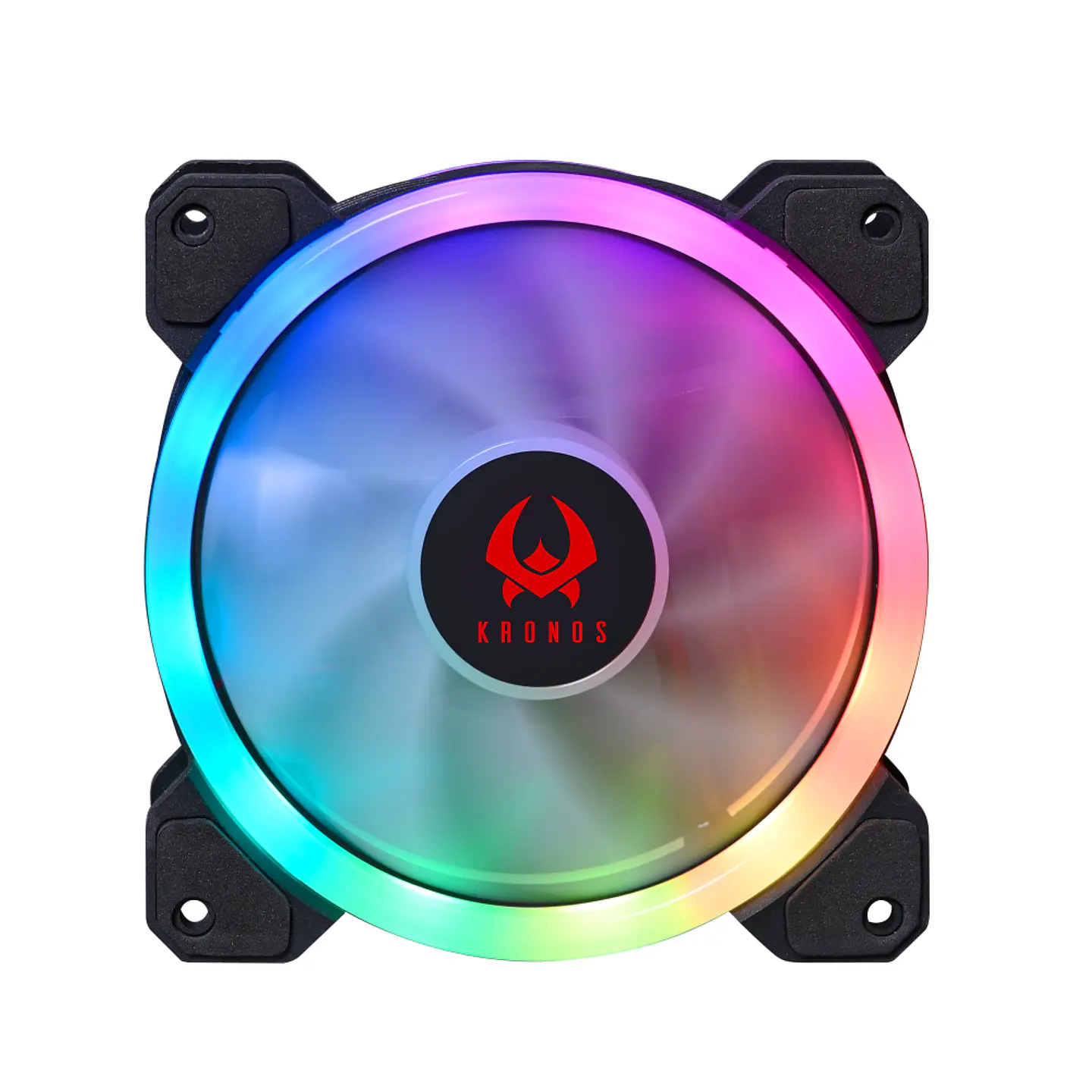 Kit 3 Ventiladores Cooler Kronos Euros Fan Led 120mm para PC 2
