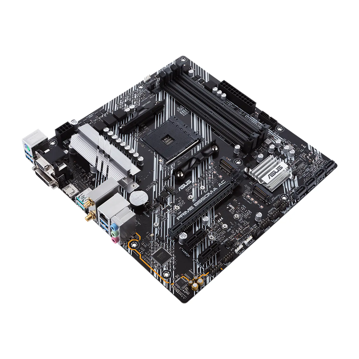 Placa Madre Asus Prime B550M-A AC, Socket AM4, DDR4 2133/4600MHz, Ryzen 6