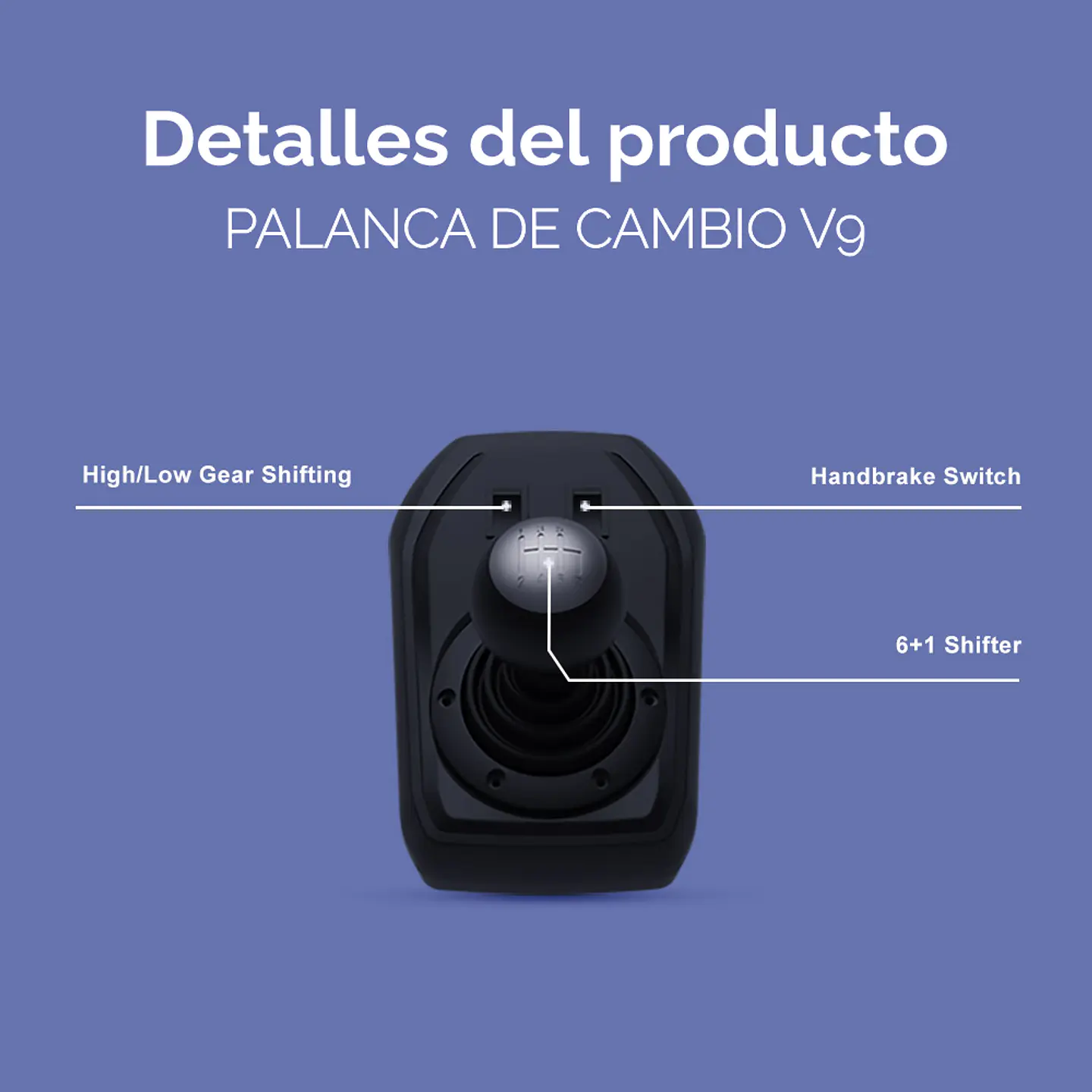 Volante para juegos Pxn V9 con pedales y palanca de cambio compatible PC/PS/Xbox 9