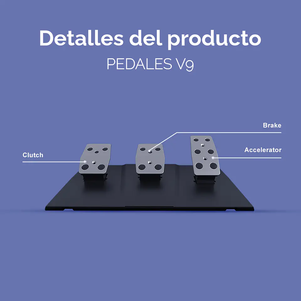 Volante para juegos Pxn V9 con pedales y palanca de cambio compatible PC/PS/Xbox 10